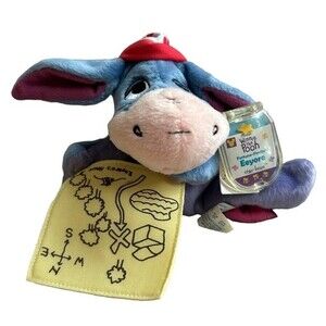 VINTAGE STAR BEAN MATTEL Disney 7" Fortune Findin’ Eeyore Beanie with Tags